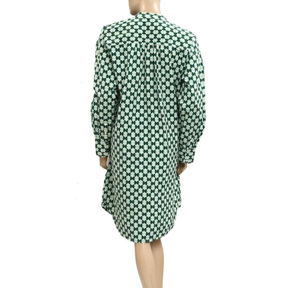 Voyageur By Mersea Aphrodite Long Sleeve Shirt Dress Printed Buttondown S 280018 - Picture 8 of 9